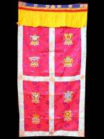 Brocade Tibetan Door Curtain with Astamangal