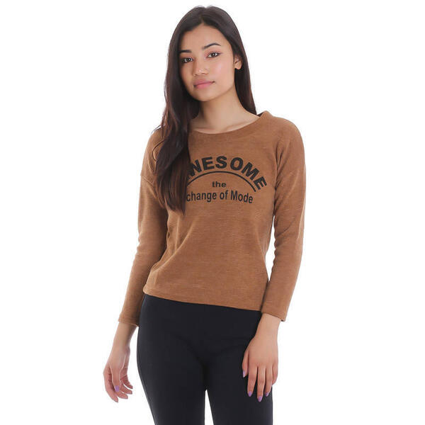 Printed Full Sleeves T-Shirt For Women