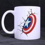 Captain America White Tea Mug Print Best Gift For Kids