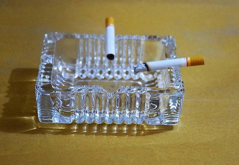 Clear Glass Ashtray for Cigar/ Cigars, Suitable for House or Office | Ash Tray/ Trays