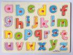 Colorful Wooden Small Letter Alphabet Blocks and Puzzle for Kids