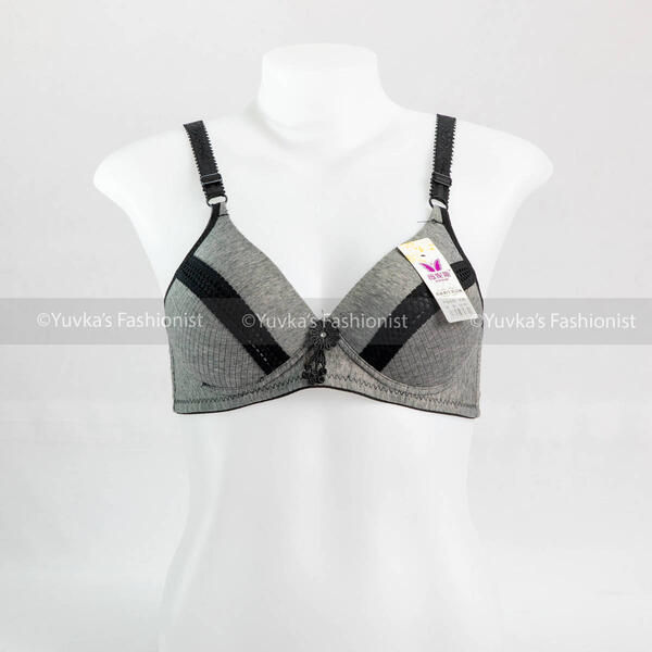 Comfortable Non Wired Padded Decoration Bra