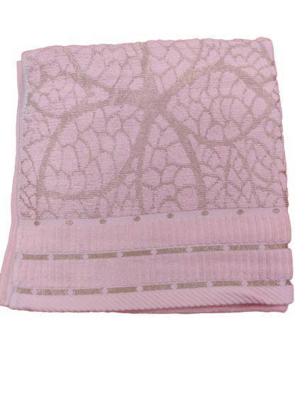 Cotton Light Pink 400 Gsm Gold Bathtowel