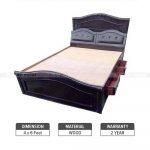 Wooden Bed – 4Ft X