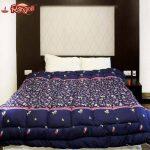Dark Navy 100% Cotton Stitched Double Bed Quilt