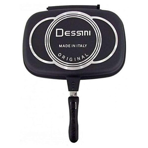 Dessini Non-Stick 36cm Die Casting Double Sided Pressure Grill Pan