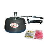 Diamond Black High Anodized Pressure Cooker With Free Rubber And Scrubber – 1