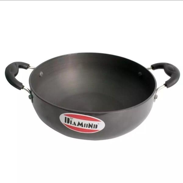 Diamond Black Kadai With Lid 260 mm