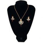 Diamond Coloured Necklace With Earrings  For Women