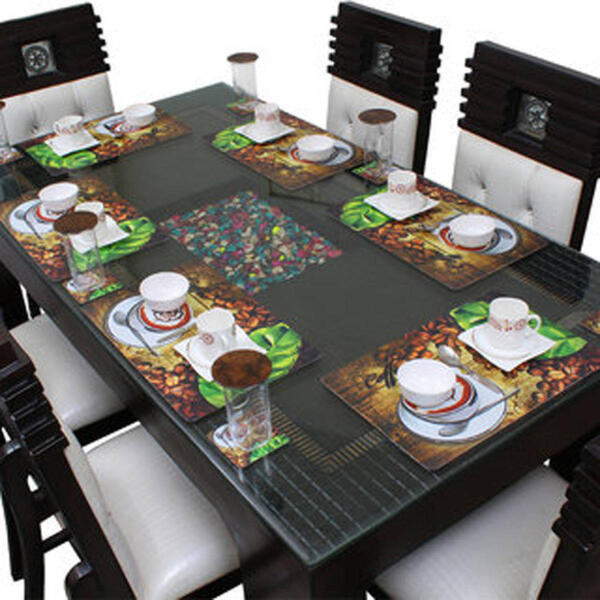 Dream Care Dining Table Placemats With Coasters Set of 6 (6Pcs Mat + 6Pcs Coaster) Color May Vary