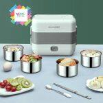 Electric Heating Multifunction Lunch Box Mini Soup Stew Pot Rice Cooker Meal Container Bento Lunchbox Porridge Food Warmer Heater