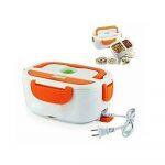 Electric Lunch Box - 220V/110V Portable Food-Grade Heating Food Container Box Food Warmer 4 Buckles Dinnerware Sets
