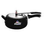 Famous Black High Anodized Pressure Cooker With Induction Base