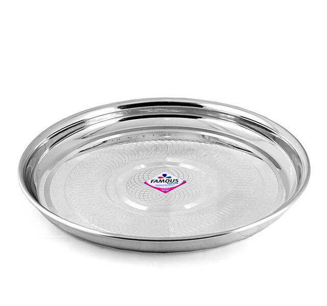 Famous Boogi Stainless Steel Dinner Plate
