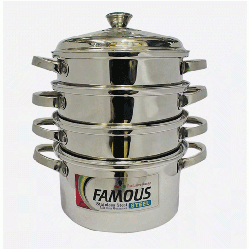 Famous Stainless Steel 3 Step Momo Cooking Pot