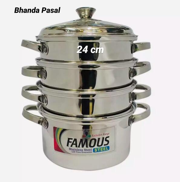 Famous Steel Momo Steamer Pot 24 Cm