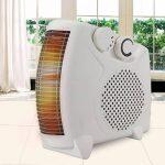 Fan Heater With 2 Heat Settings And Adjustable Thermostat 240V~50Hz