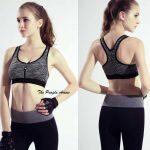 Front Zipper Yoga Sports Bra Running Sports Underwear For Women