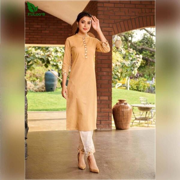 FuLoo's Moonstruck Pure Cotton Kurti in 2 set for Women #01