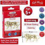 Fun Fidgets Jungle Lion, DIY Miniature Glue-less Self Assembly 3D Puzzle Model - Kids World Nepal