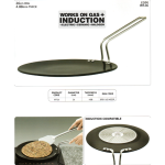 Futura Black Hard Anodized Tawa With Induction Base IRT26 – 26 Cm
