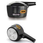Futura Black High Anodized Pressure Cooker With Induction Base