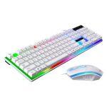 G21 Keyboard Wired USB Gaming Mouse Flexible Polychromatic LED Lights Computer Mechanical Feel Backlit Keyboard Mouse Set