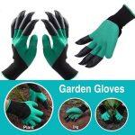 Garden Genie Gloves with Claws, Waterproof and Breathable Garden Gloves for Digging Planting, Best Gardening Gifts for Women and Men