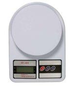 Generic Electronic Kitchen Digital Weighing Scale, Multipurpose (White, 10 Kg)
