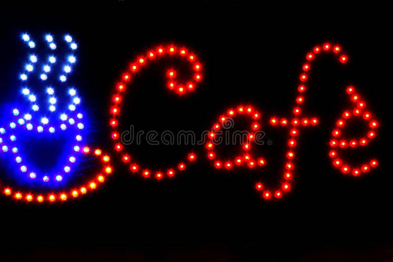Glow Sign Board - LED Advertisement For Cafe