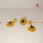 Gold Plated Earrings With Free Size Ring