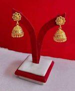 Gold Plated Pinjada Jhumka (earrings)