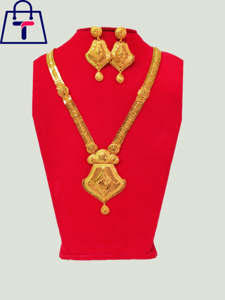 Gold Plated Rani Har With Ear Top For Women