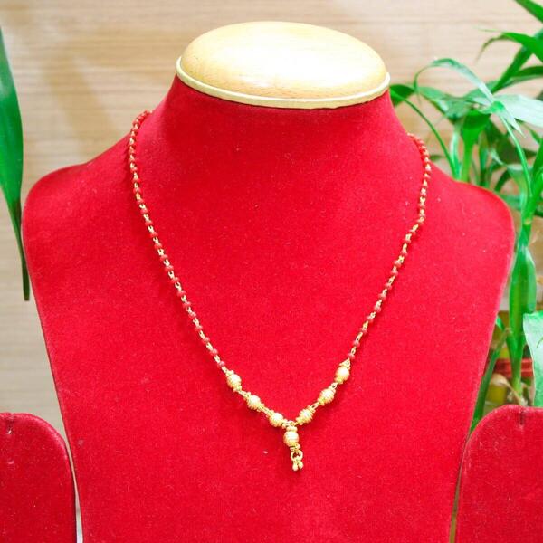 Golden Red Potey Necklace