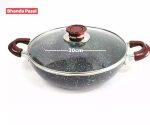 Granite Coat Non Stick Kadai With Lid 30 Cm