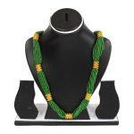 Green Small Naugedi Potey Necklace For Women