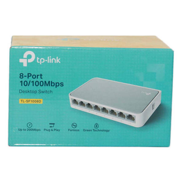 Grey/White Tp-Link 8 Port 10/100Mbps Desktop Switch