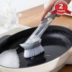 Handle Dish Sponge Removable Head Dish Brush Cleaning For Dish TPR