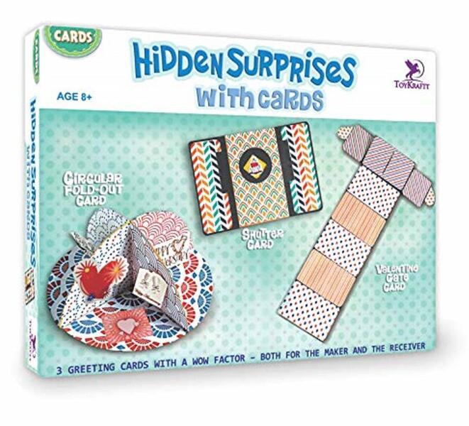 Hidden Surprises with Cards , DIY Card Making Activity Kit for 8+ Years (Boys & Girls) - Kids World Nepal