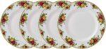 High Grade Scratch Proof Royal Albert Old Country Vintage Roses Dinner Plate  Thick Melamine Dinner Plate 12 Inches Diameter