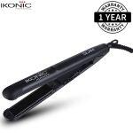 IKONIC GLAM Hair Straightner (Black) Genuine Beauty