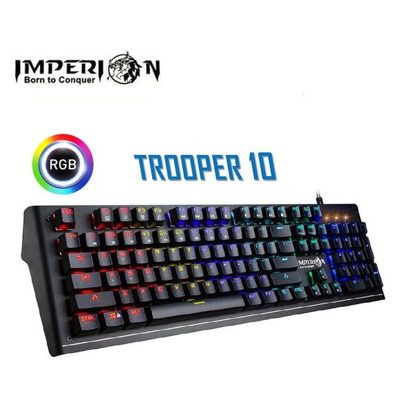 Imperion Mechanical Gaming Keyboard Trooper 10 Outemu Red Switch 104 Keys