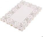 Intricate Design White 10 Pcs 12 Inches Rectangle Paper Woven Placemats/Durable Natural Paper Fiber/Decorative Rope Mesh Place Mats for Dining/Party Wedding