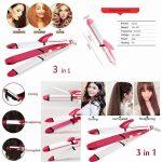 Kemei KM-987 hair Straightner 3 in 1 Straightner + Roller + Crumple