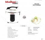 Khaitan Deluxe Rice Cooker 1.8 LTR
