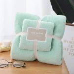 Khopo Bath & Face Towel Set Home Textile Coral Velvet Absorbent Bath Towels For Adults Large Soft Comfortable Towel