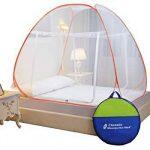 King Bed Portable Folding Mosquito Net Tent Free Stand (200 x 200 x 180 cms)