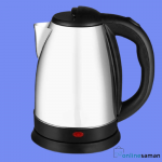 Kitchen Electric Kettle 2 Liter Stainless Steel Automatic Cordless Kettle Electric, E Kettle Tea Hot Water Car Travel Portable Electric Kettle Auto Shut-Off (2 LTR, 1500-Watt, Silver Black)