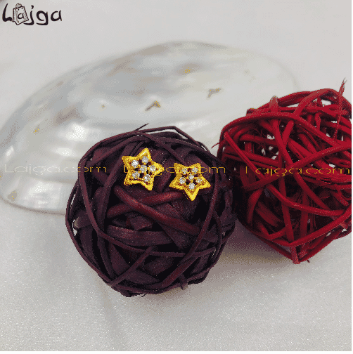 Lajga Stone Studded Top/Star Design Earring For Women