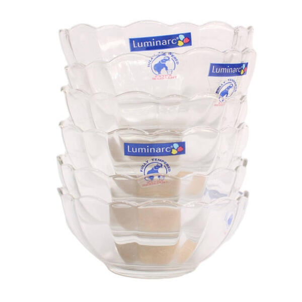 Luminarc Fully Tempered Extra Resistant Bowl-6 Pcs